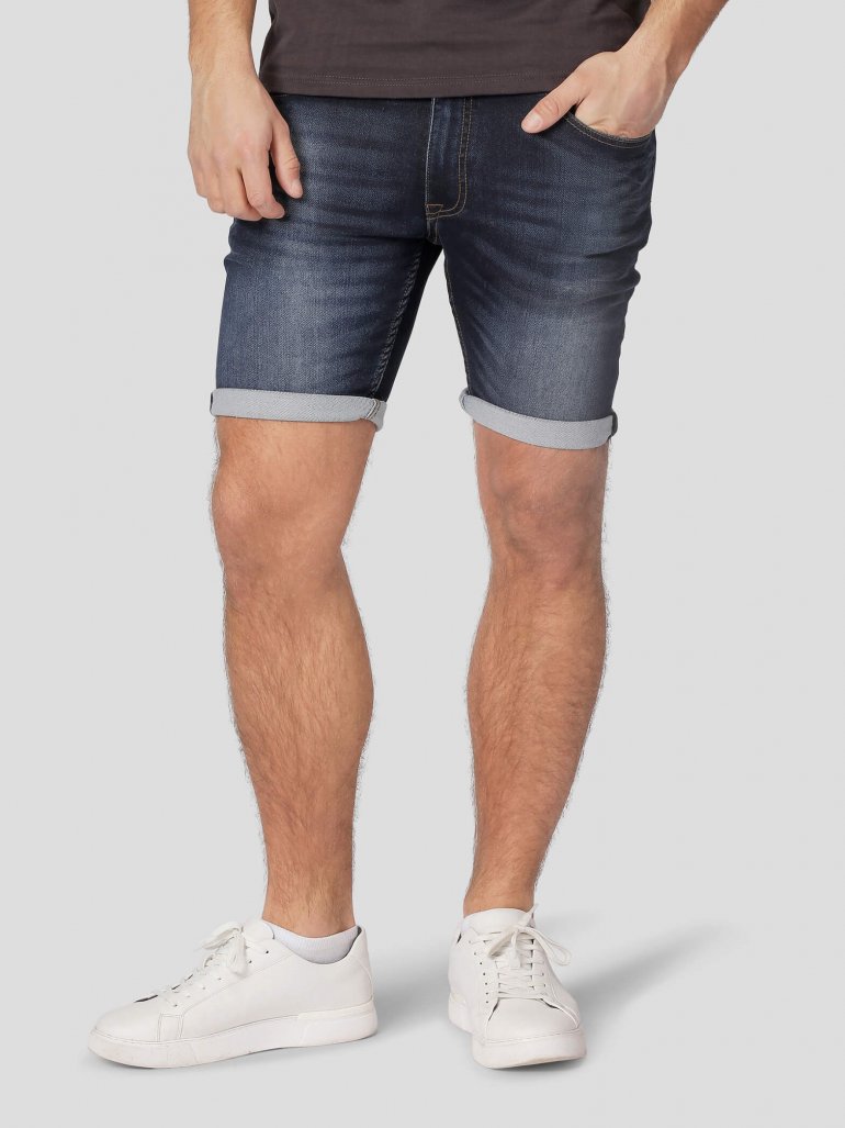 Marcus - Denim shorts i vasket blå - Herre - 26