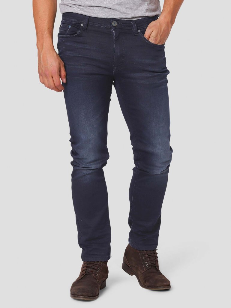 Marcus - Sylvester stretch jeans - mørkeblå - Herre - 33/32 - (Comfort fit)