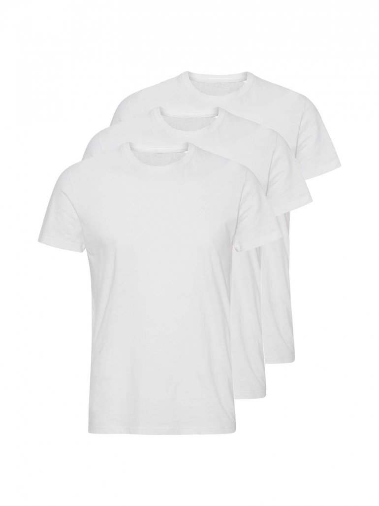 Marcus - Økologisk basic t-shirts 3-pak i hvid - Herre - 2XL