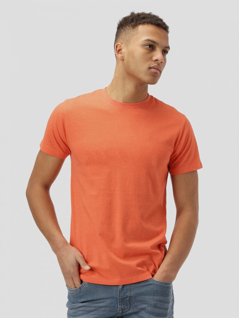 Marcus - Basic mix t-shirt i orange - Herre - 2XL