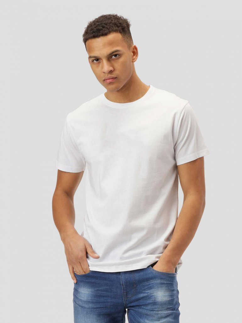 Marcus - Basic mix t-shirt i hvid - Herre - 2XL