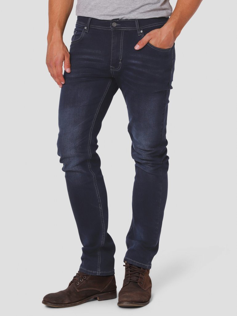 Marcus - Felix 2117 super stretch jeans - mørkeblå - Herre - 27/30 - (Regular fit)