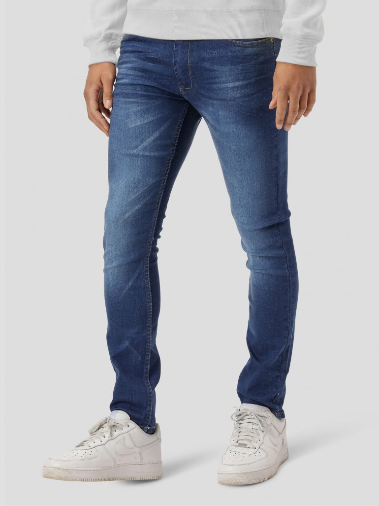 Marcus - Brice 2132 super stretch jeans - blå - Herre - 28/30 - (Slim fit)