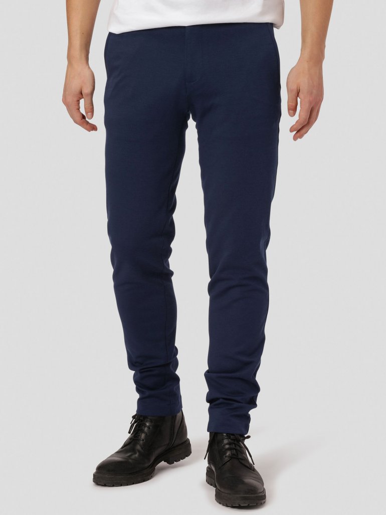 Amato premium performance pants regular fit i blå - Herre - 32/30 - Stretch bukser